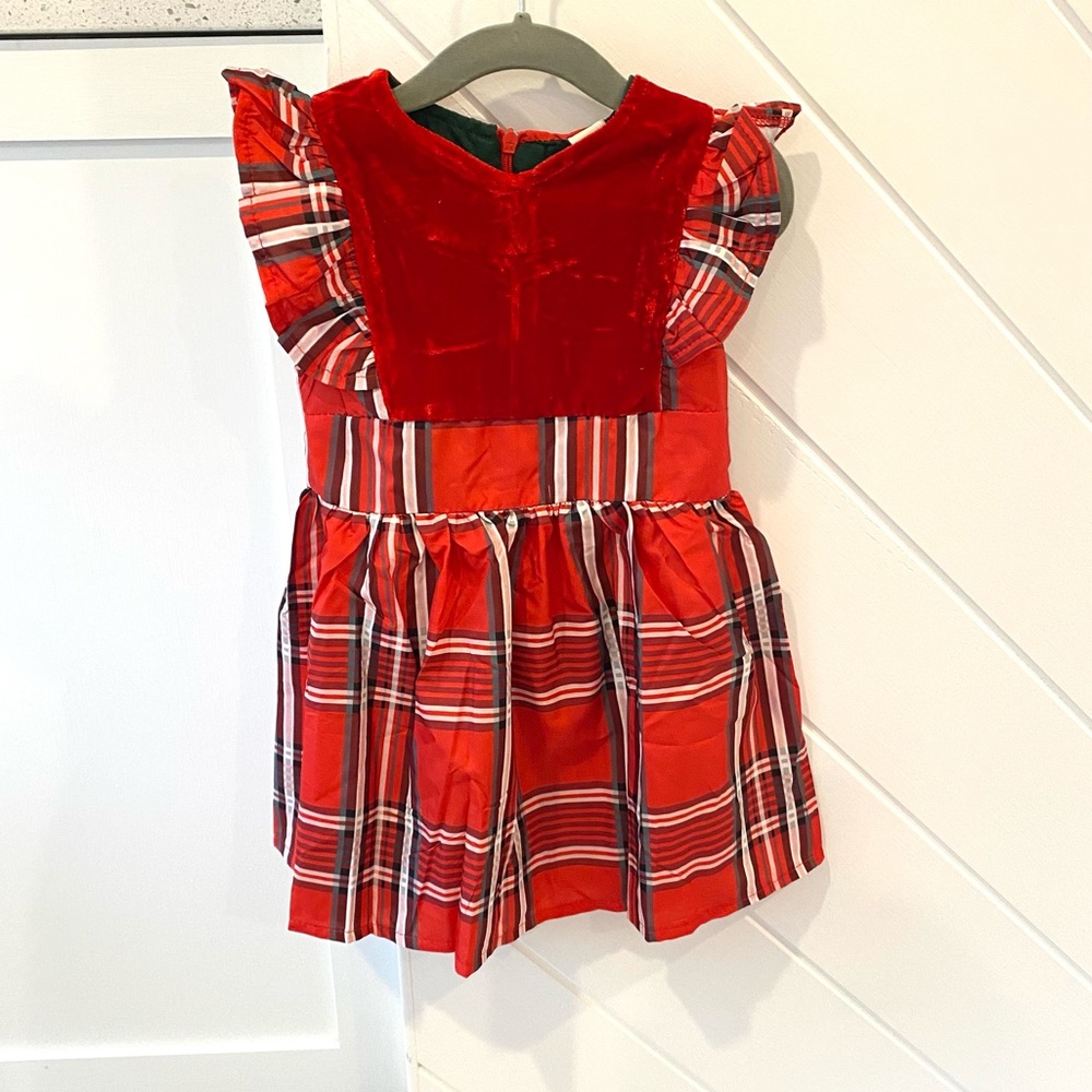 Toddler Plaid Holiday Dress